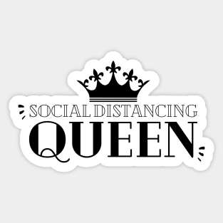 Social Distancing Queen Sticker
